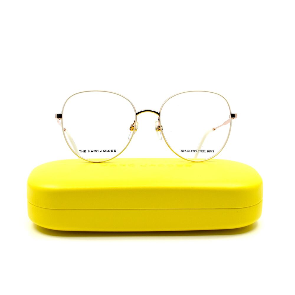 NEW MARC JACOBS MARC590 Y3R GOLD IVORY AUTHENTIC EYEGLASSES FRAME - Picture 6 of 12